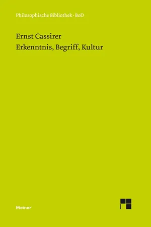 Erkenntnis, Begriff, Kultur