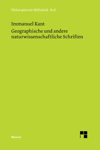 Geographische und andere naturwissenschaftliche Schriften_cover