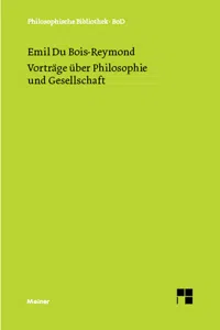 Vorträge über Philosophie und Gesellschaft_cover