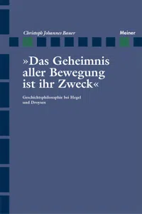 Das Geheimnis aller Bewegung ist ihr Zweck_cover