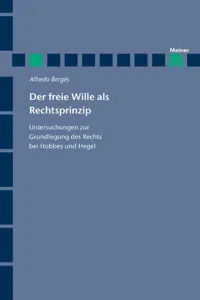 Der freie Wille als Rechtsprinzip_cover