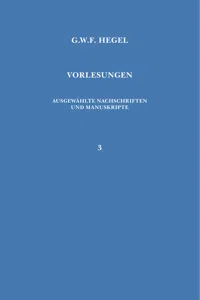 Vorlesungen über die Philosophie der Religion. Teil 1_cover