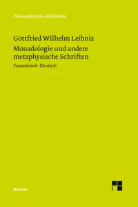 Monadologie und andere metaphysische Schriften_cover