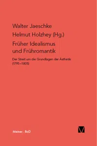 Früher Idealismus und Frühromantik_cover