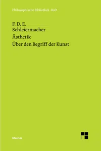 Ästhetik. Über den Begriff der Kunst_cover