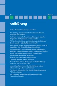 Aufklärung, Band 24: Radikale Spätaufklärung in Deutschland_cover