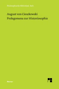 Prolegomena zur Historiosophie_cover