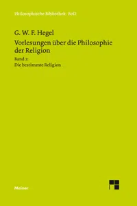 Vorlesungen über die Philosophie der Religion. Teil 2_cover