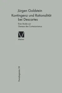 Kontingenz und Rationalität bei Descartes_cover