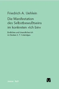 Die Manifestation des Selbstbewußtseins im konkreten "Ich bin"_cover