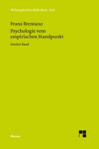 Psychologie vom empirischen Standpunkt. Zweiter Band_cover