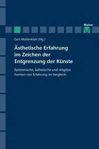 Ästhetische Erfahrung im Zeichen der Entgrenzung der Künste_cover