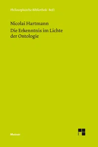 Die Erkenntnis im Lichte der Ontologie_cover