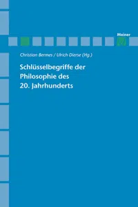 Schlüsselbegriffe der Philosophie des 20. Jahrhunderts_cover