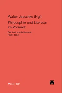 Philosophie und Literatur im Vormärz_cover