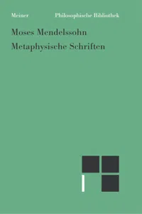 Metaphysische Schriften_cover