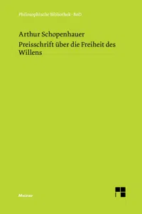 Preisschrift über die Freiheit des Willens_cover