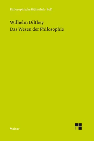 Das Wesen der Philosophie