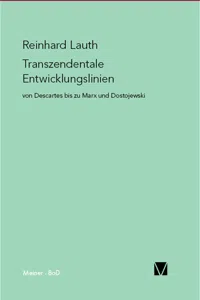 Transzendentale Entwicklungslinien von Descartes bis zu Marx und Dostojewski_cover
