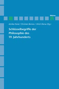 Schlüsselbegriffe der Philosophie des 19. Jahrhunderts_cover