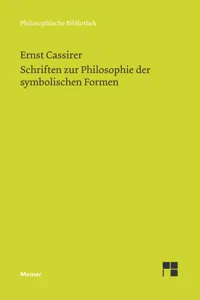 Schriften zur Philosophie der symbolischen Formen_cover