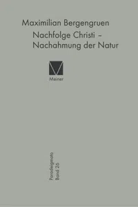 Nachfolge Christi – Nachahmung der Natur_cover