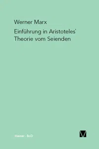 Einführung in Aristoteles' Theorie vom Seienden_cover