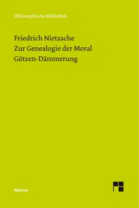 Zur Genealogie der Moral. Götzen-Dämmerung_cover