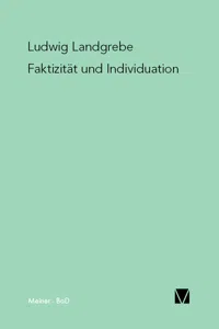 Faktizität und Individuation_cover