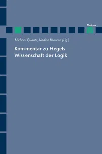 Kommentar zu Hegels Wissenschaft der Logik_cover