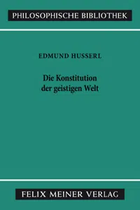 Die Konstitution der geistigen Welt_cover