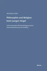 Philosophie und Religion beim jungen Hegel_cover