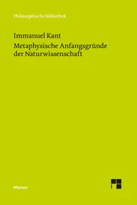 Metaphysische Anfangsgründe der Naturwissenschaft_cover