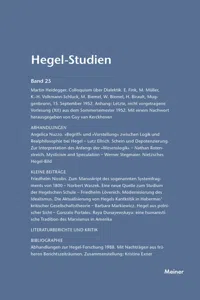 Hegel-Studien Band 25_cover