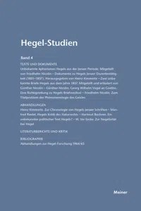 Hegel-Studien Band 4_cover