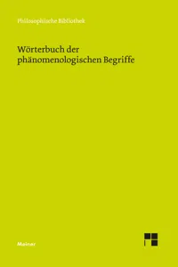Wörterbuch der phänomenologischen Begriffe_cover