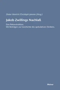 Jakob Zwillings Nachlass_cover