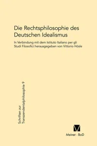 Die Rechtsphilosophie des deutschen Idealismus_cover