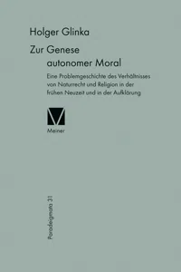 Zur Genese autonomer Moral_cover