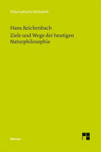 Ziele und Wege der heutigen Naturphilosophie_cover