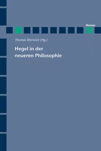 Hegel in der neueren Philosophie_cover