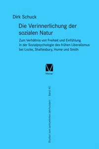 Die Verinnerlichung der sozialen Natur_cover