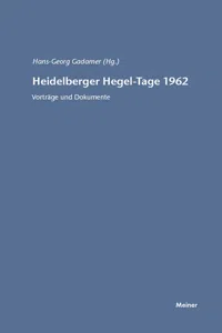 Heidelberger Hegel-Tage 1962_cover