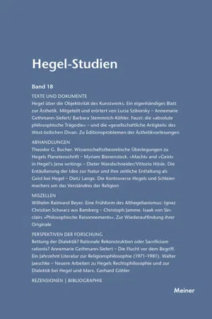 Hegel-Studien Band 18