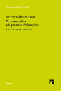 Vorlesung über Die gesamte Philosophie oder die Lehre vom Wesen der Welt und dem menschlichen Geiste, 4. Teil_cover