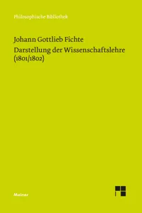 Darstellung der Wissenschaftslehre_cover