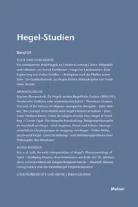 Hegel-Studien Band 24_cover