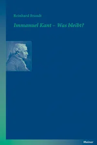 Immanuel Kant – Was bleibt?_cover