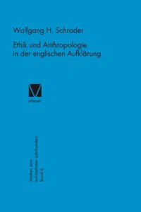 Ethik und Anthropologie in der englischen Aufklärung_cover