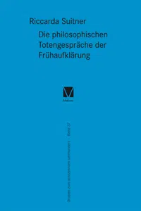 Die philosophischen Totengespräche der Frühaufklärung_cover